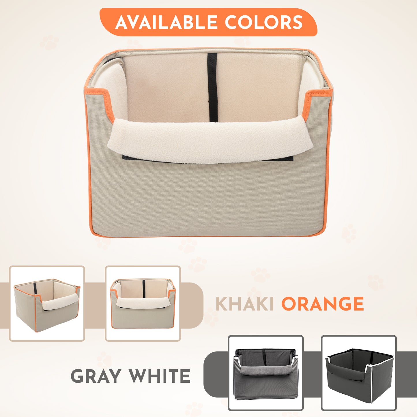 Co-Pilot Pet Car Seat  -  Collapsible and Foldable Booster Car Seats for Small - Medium Sized Dogs
