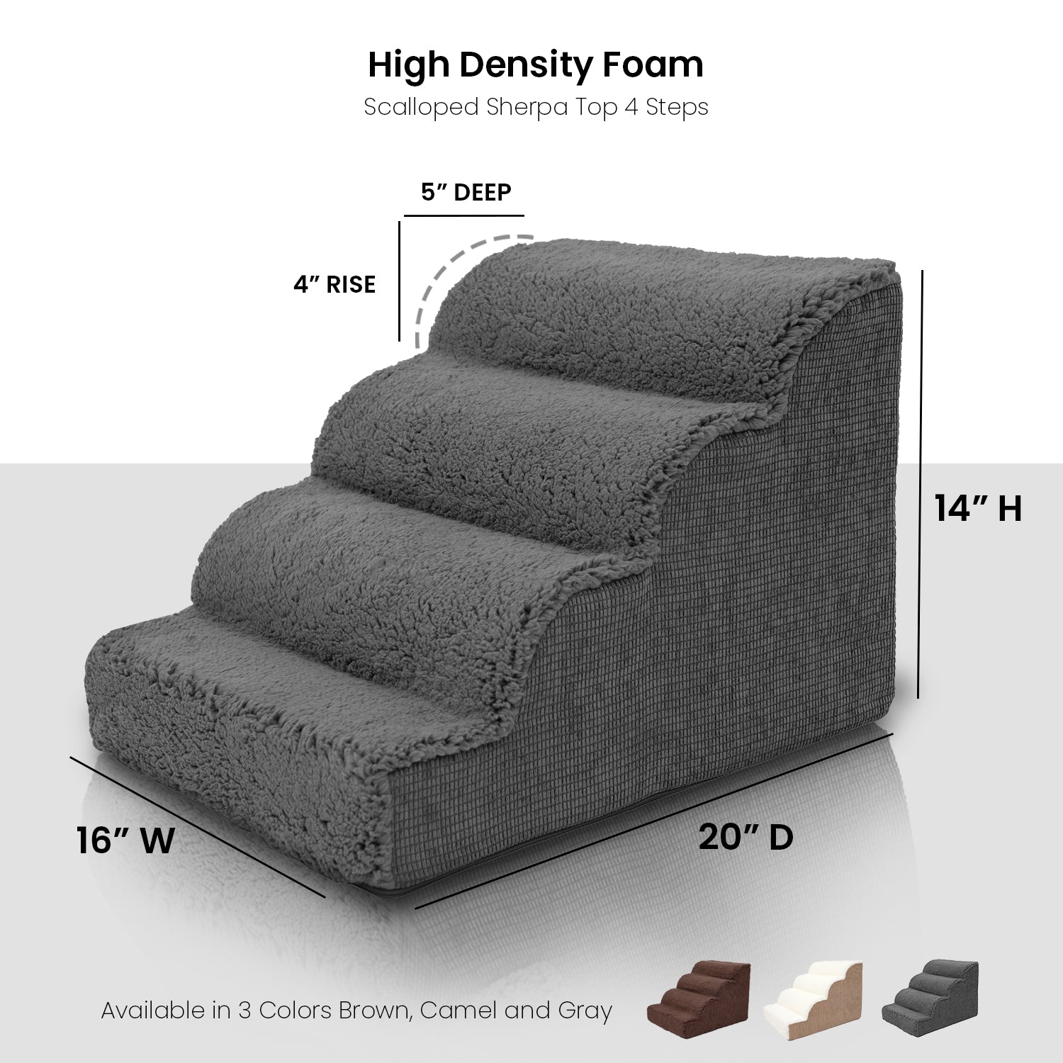 Non slip Pet Stairs for High Bed Dog Steps for Couch