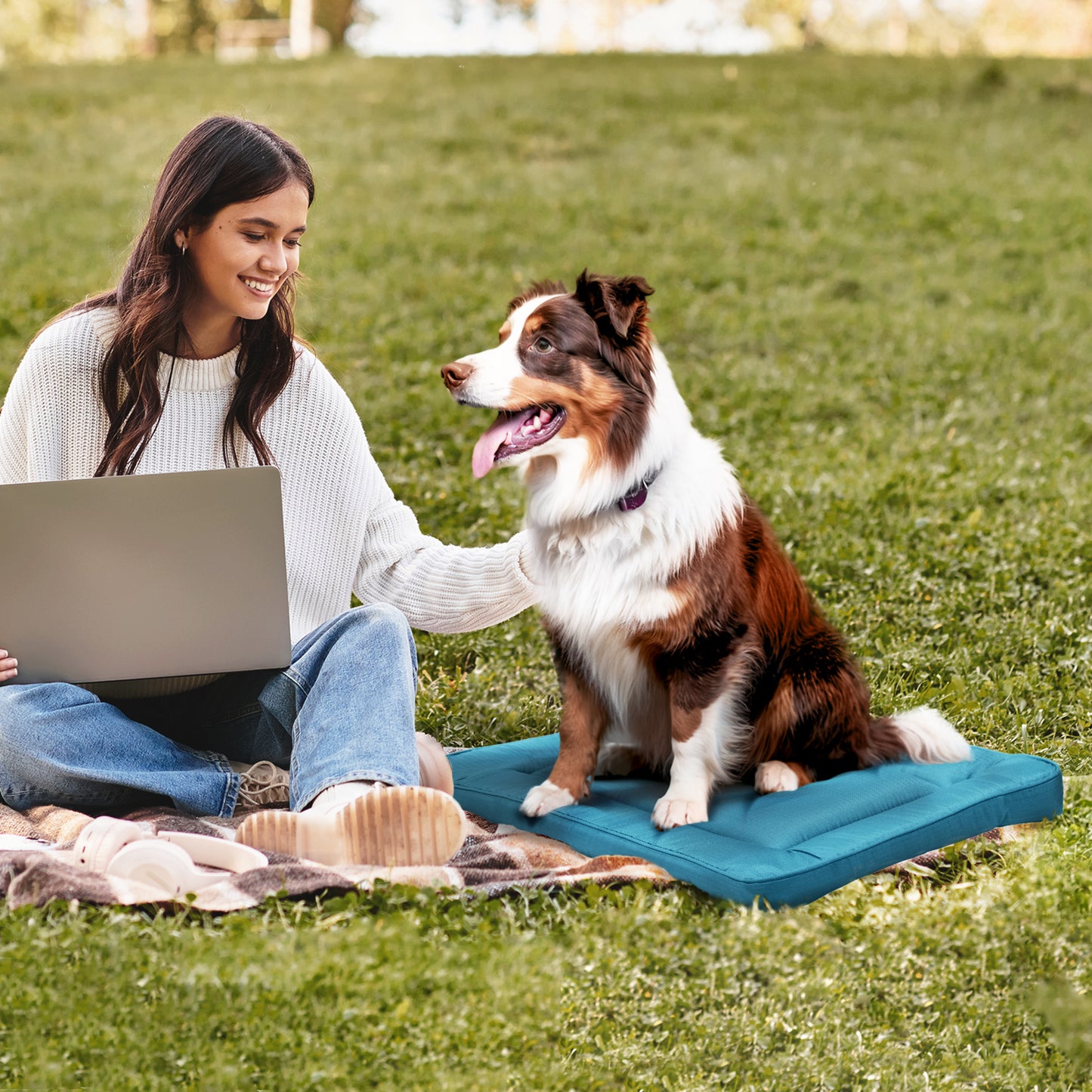 Restology Orthopedic Pet Bed Crate Pad, Waterproof Sleeping Mats For Small Medium Dogs and Cats