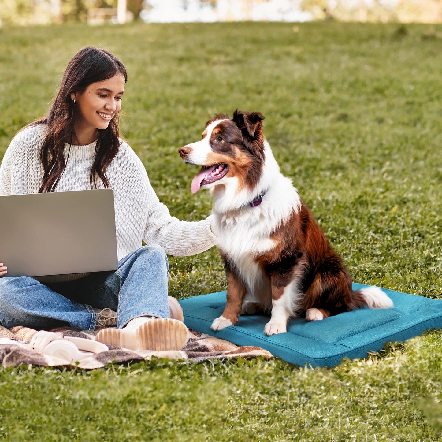 Restology Orthopedic Pet Bed Crate Pad, Waterproof Sleeping Mats For Small Medium Dogs and Cats