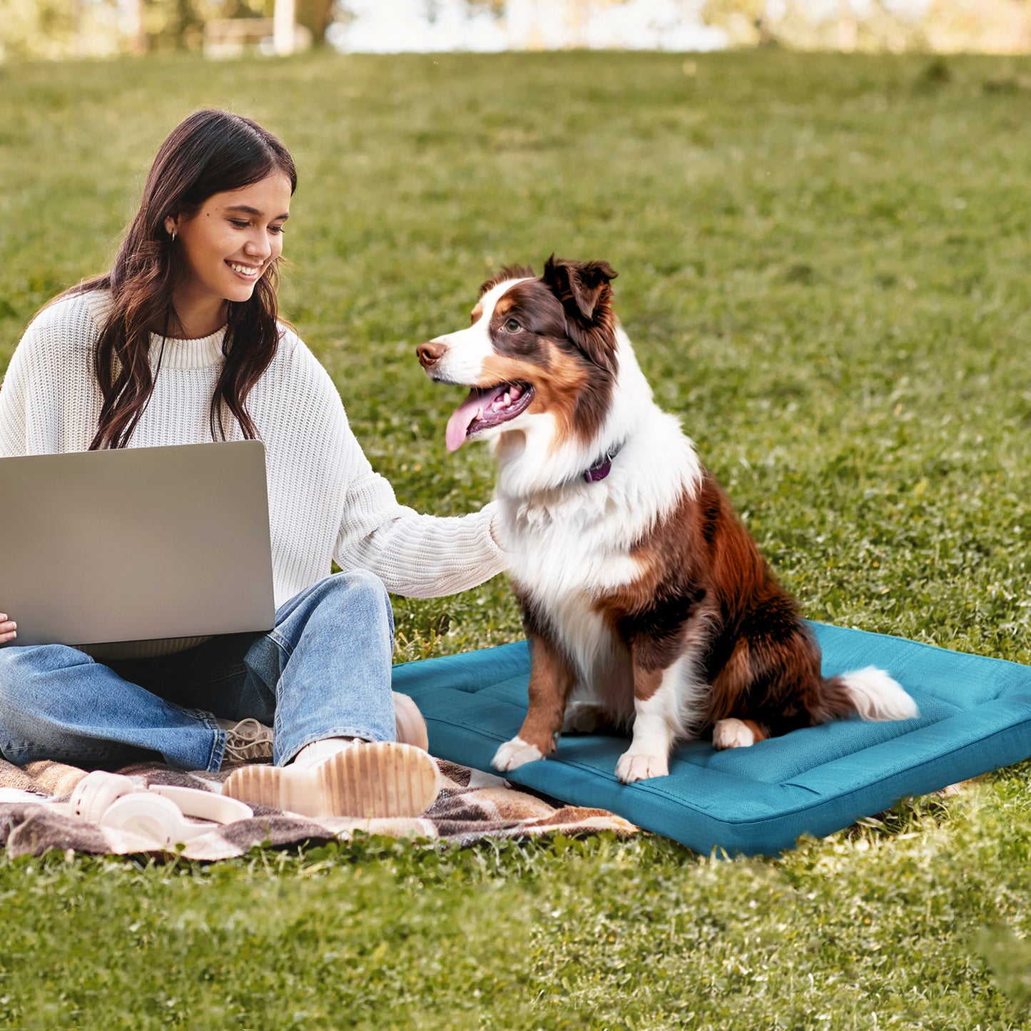 Restology Orthopedic Pet Bed Crate Pad, Waterproof Sleeping Mats For Small Medium Dogs and Cats