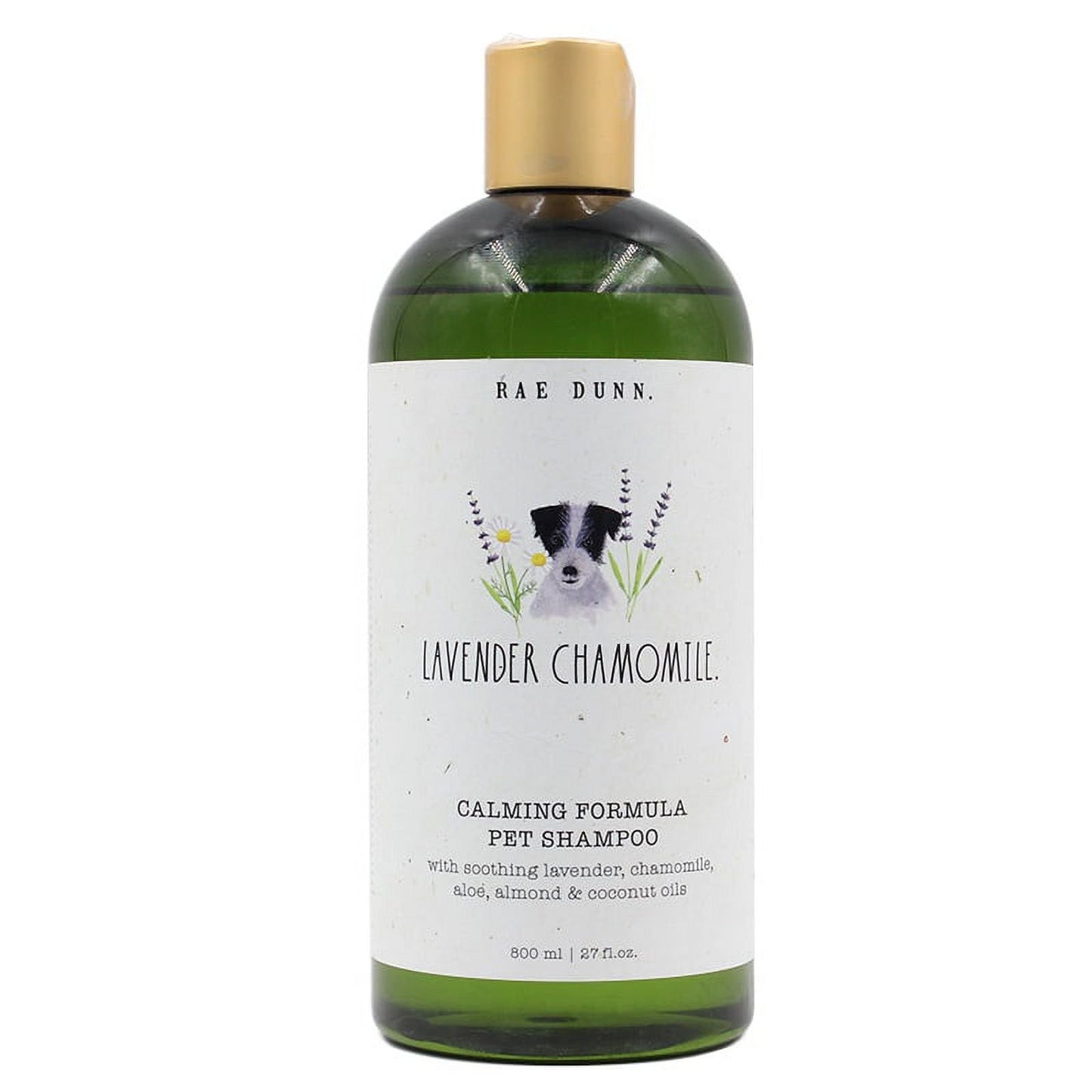 Rae Dunn 2-Pack Calming Formula Pet Shampoo with Aloe, Almond & Coconut Oil, Lavender Chamomile, 800ml