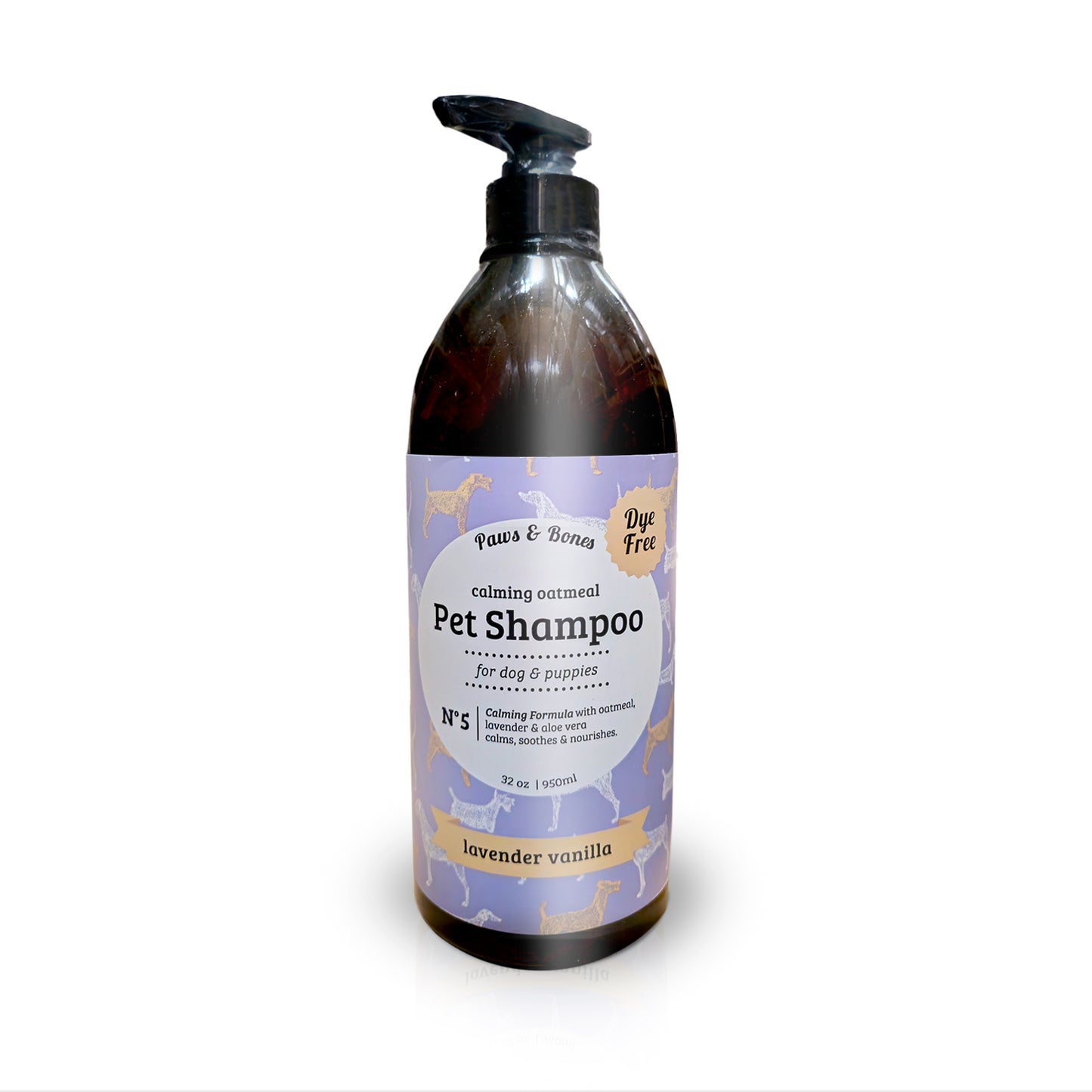 Paws & Bones Anti-Itch Oatmeal Pet Shampoo for Dogs & Puppies – Dye-Free, Soothing & Moisturizing Formula