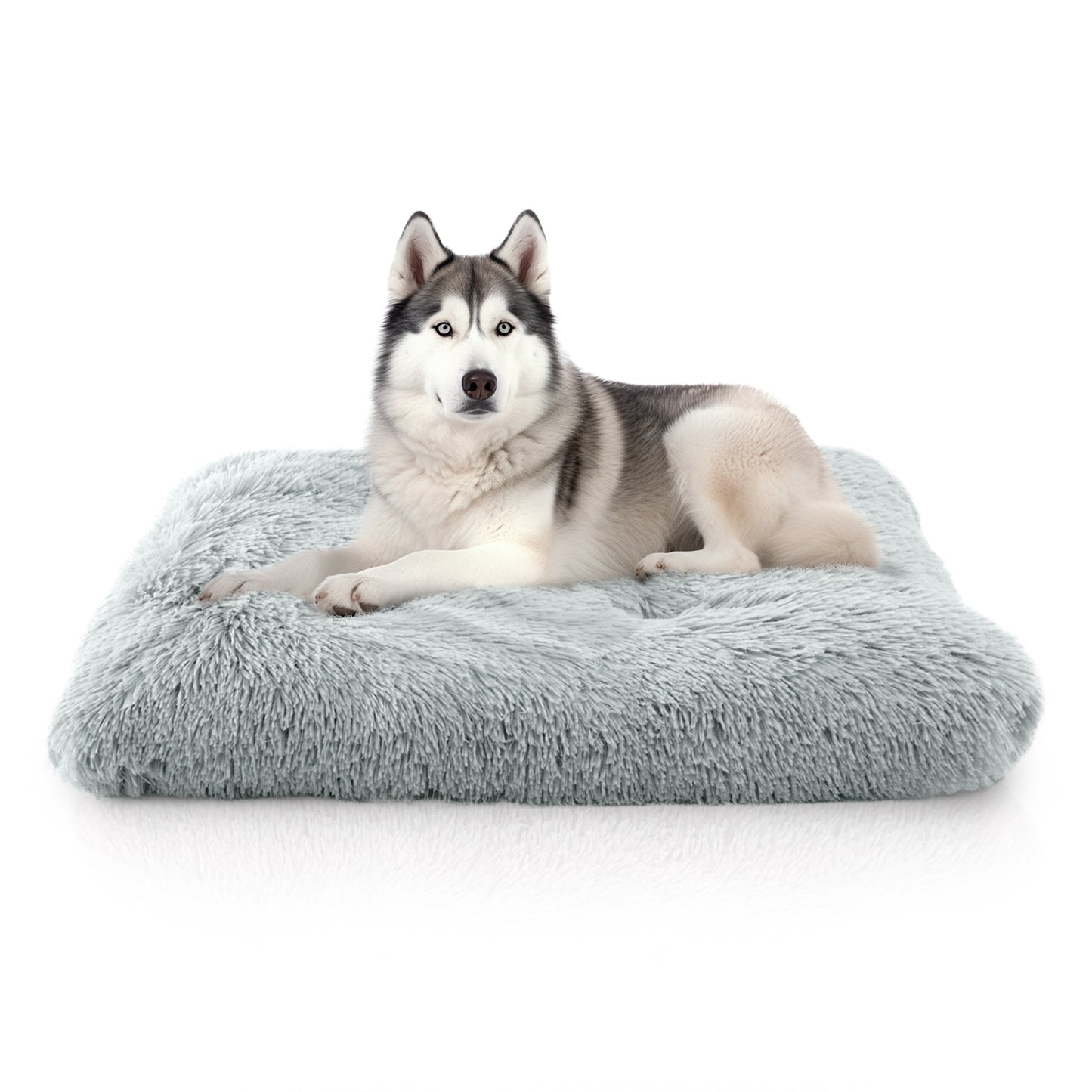 Details Pet Bed Mat, Tufted Plush Eyelash Faux Fur Calming Blanket Carpet Rug Mattress for Cats and Dogs