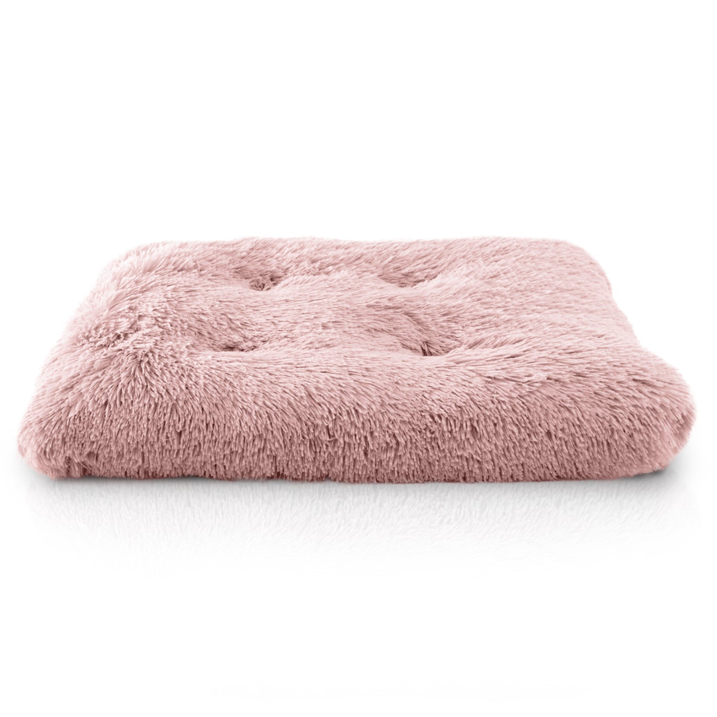 Details Pet Bed Mat, Tufted Plush Eyelash Faux Fur Calming Blanket Carpet Rug Mattress for Cats and Dogs