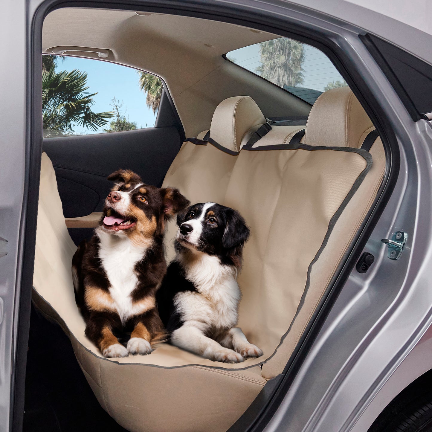 Co-Pilot Dog Car Seat Cover - Pet Hammock for Back Seat, 100% Waterproof, Durable