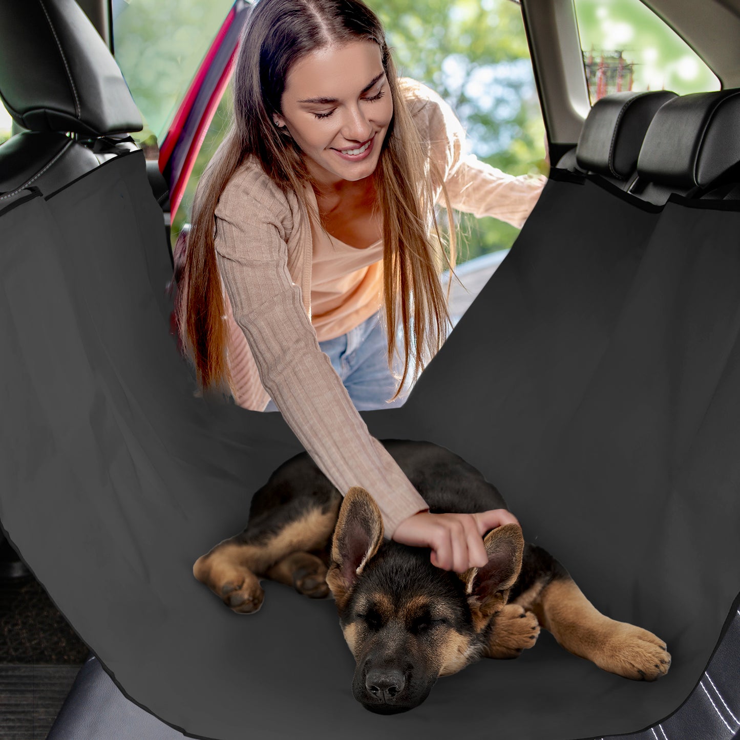 Co-Pilot Dog Car Seat Cover - Pet Hammock for Back Seat, 100% Waterproof, Durable
