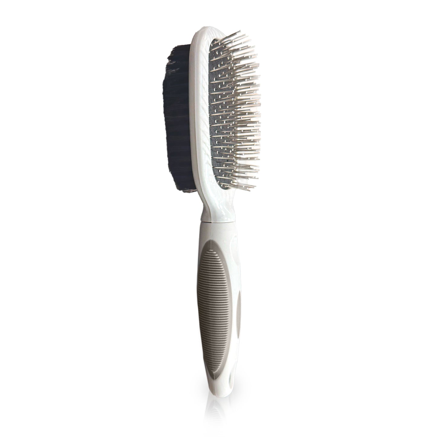 Ocean Plastic by PT Double-Sided Oval Grooming Brush, Eco-Friendly Pet Brush for Dogs and Cats