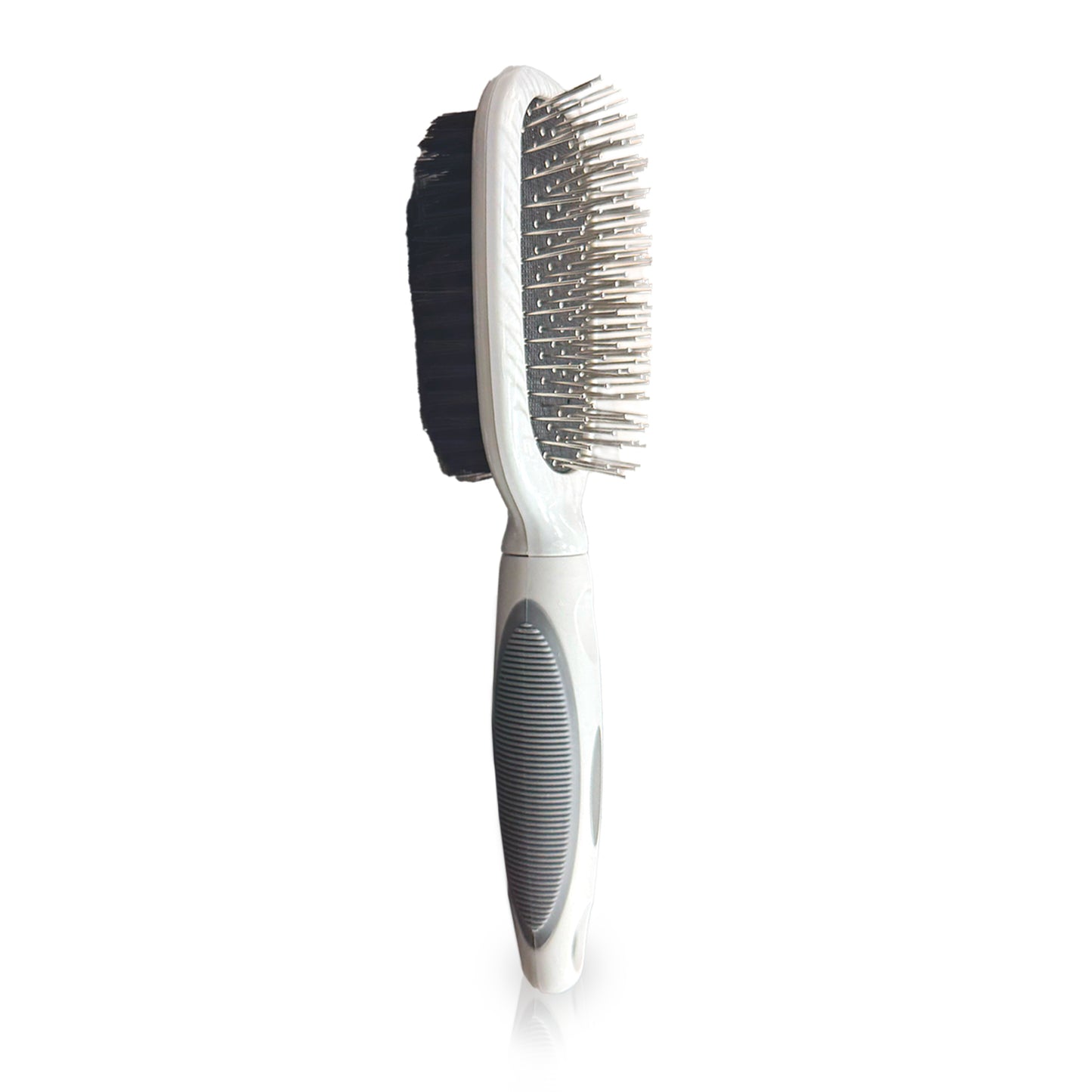 Ocean Plastic by PT Double-Sided Oval Grooming Brush, Eco-Friendly Pet Brush for Dogs and Cats