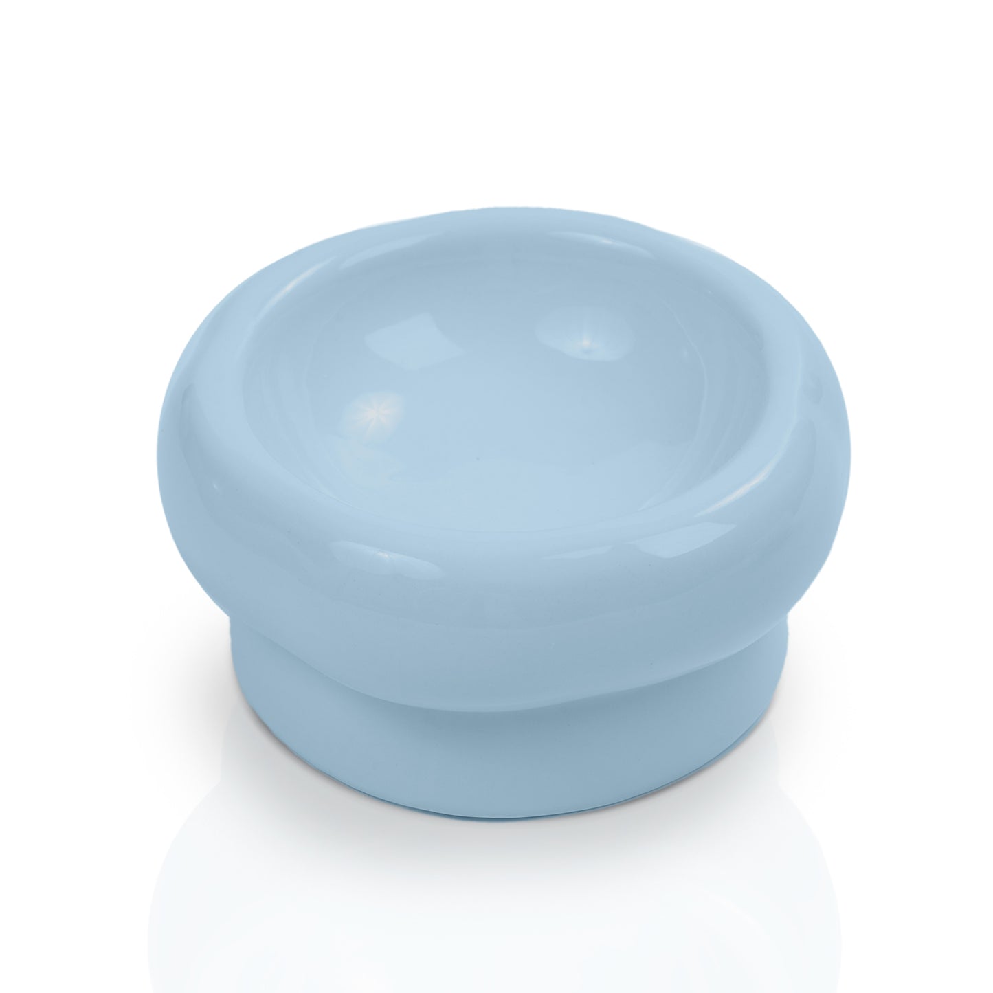 P.T. Supply Co. Abstract Bubble Shaped Stoneware Elevated Pet Bowl, Raised Ceramic Food & Water Dish for Dogs and Cats