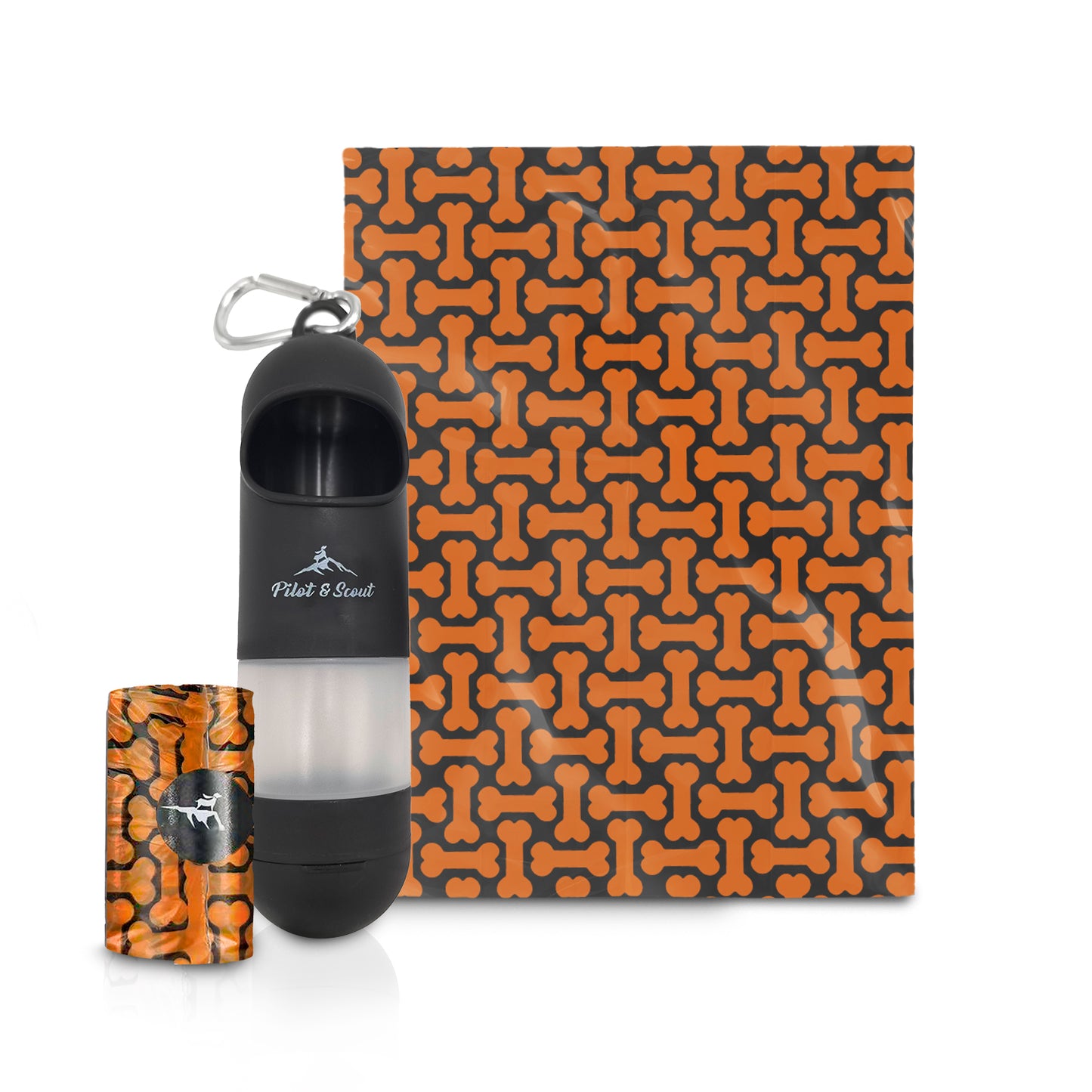 Pilot & Scout Sani N Bag Dog Waste Bag Dispenser, with Built-In Hand Sanitizer Compartment