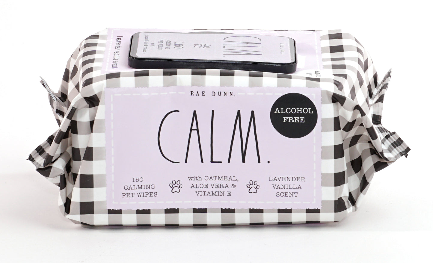 Rae Dunn 2-Pack 150 ct Anti Itch Pet Wipes with Oatmeal, Aloe Vera & Vit. E, Cucumber Aloe