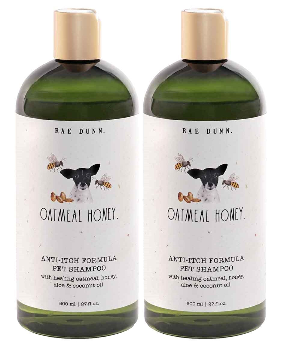 Rae Dunn 2-Pack Pet Shampoo with Aloe & Coconut Oil, 800ml