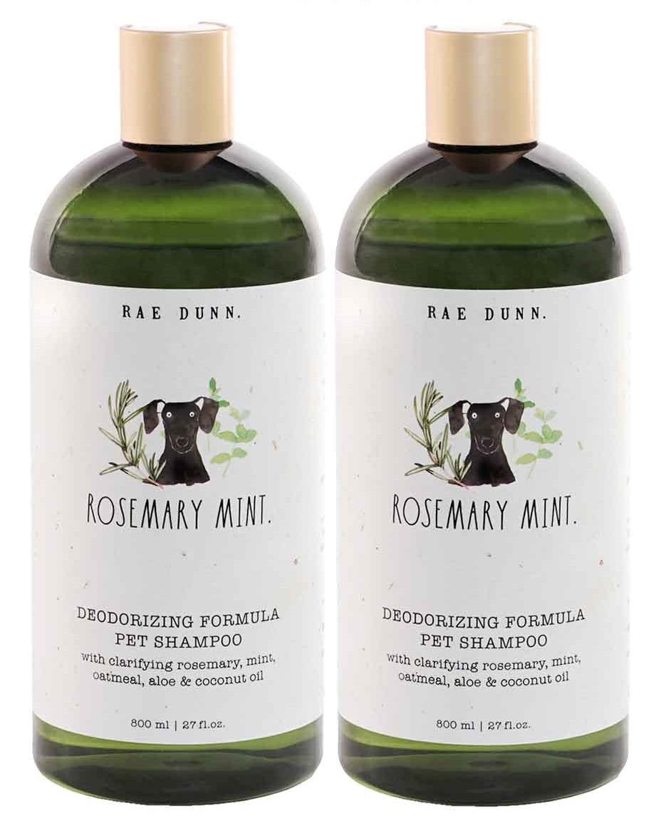 Rae Dunn 2-Pack Pet Shampoo with Aloe & Coconut Oil, 800ml